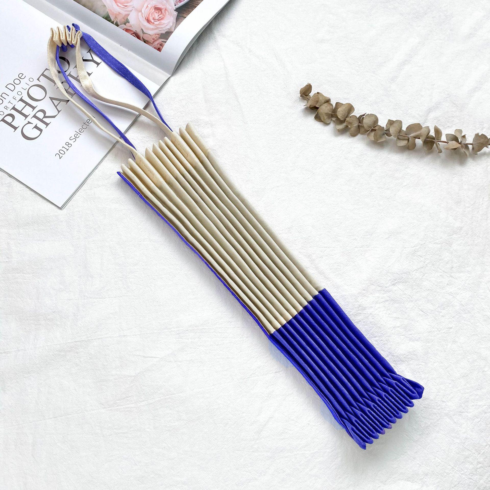 

Японская и корейская плиссированная парусиновая сумка - Веерообразный дизайн гармошка Approx. 39x40CM