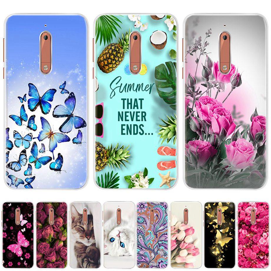 For Nokia 5 Case 5.2" Soft TPU Silicone Back Phone Cover Case For Nokia 5 Nokia5 2017 Cases TA-1024 TA-1053 TA-1044 Bumper Funda