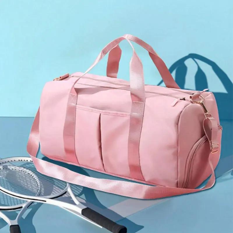 Travel Workout Fitness Sports Gym Bag Luggage With Wet Pocket Shoes Compartment Travel Yoga Sports Gym Duffel Bag For Men Women