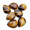 Natural Tiger's Eye Teardrop Cabochons - Polished Golden Tiger's Eye Pear Shaped Stones