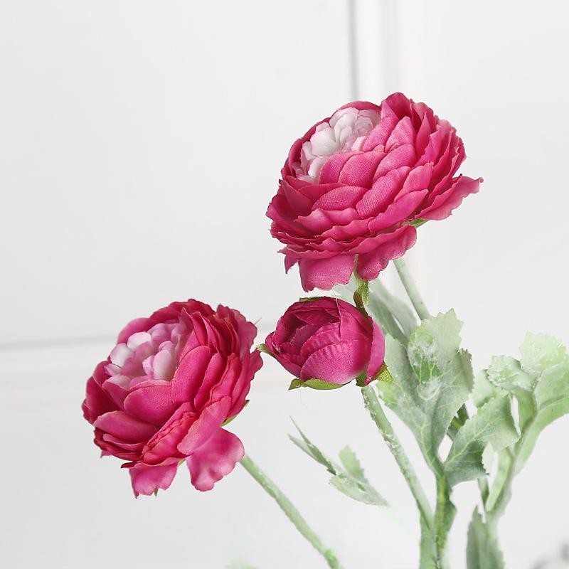 

Single-Stem Artificial Peony (Lotus Flower) Bouquet – Nordic-Style Home Decor Floral Arrangement – Wedding Decoration
