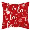 Christmas Throw Pillowcase Home Nordic Holiday Decoration Linen Super Soft Short Plush Sofa Pillowcase