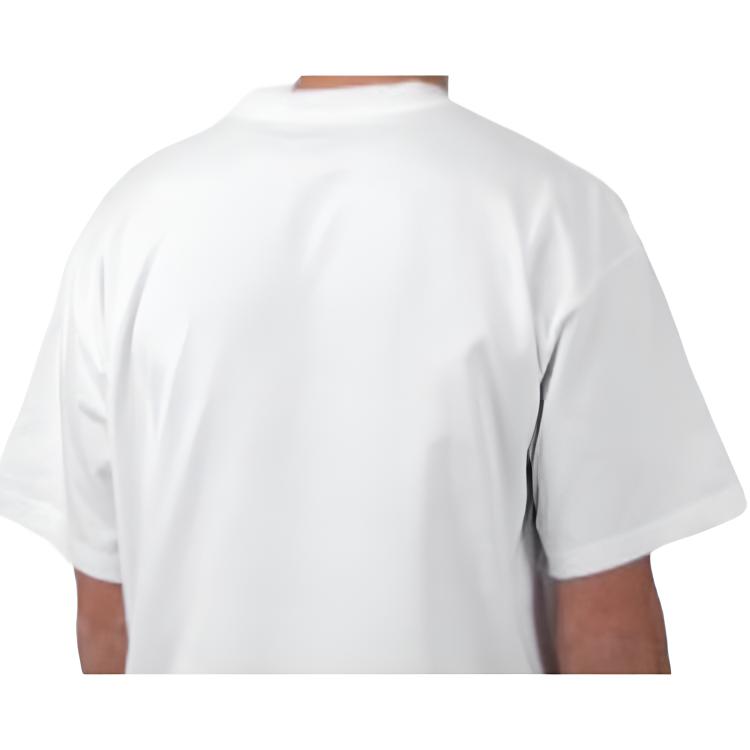 Carhartt WIP T-shirt Homme Manches Courtes Coupe Droite Ajustée Col Rond Imprimé Lettres Hauts Blanc I032875-00A-XX