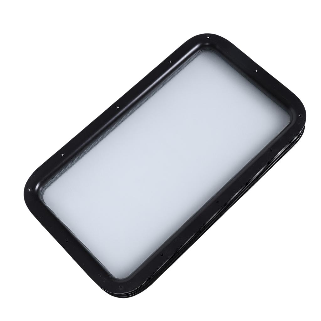 RV Entry Door Window Frosted Opaque Glass Entrance Door Window with Interior Exterior Frame For Motorhome Trailer