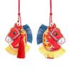 Tassel Pony Embroidered Pendant Spring Festival Car Hanging Ornaments  National Wind Style