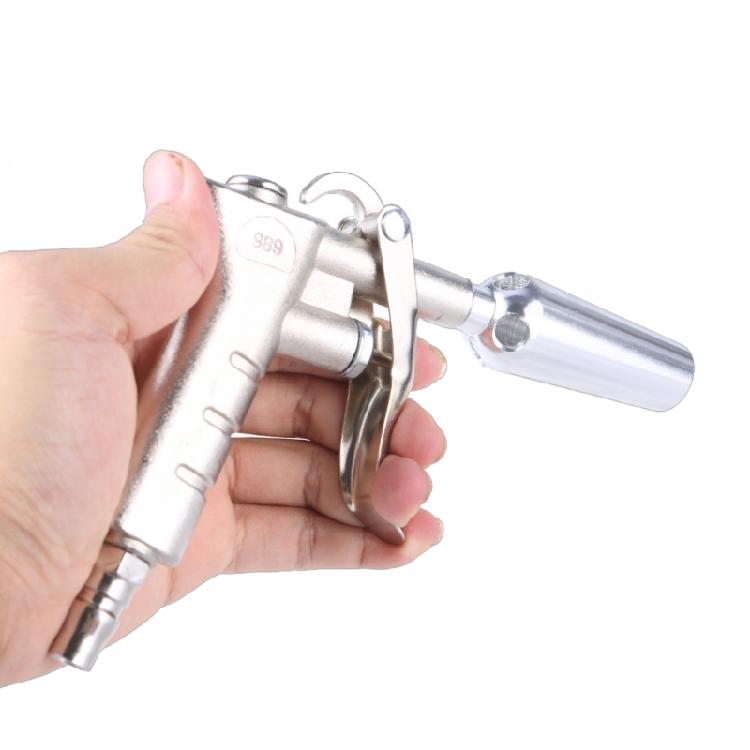 Luftblaspistolen aus Aluminiumlegierung mit Kupferdüse, 11 cm Stahlverlängerung und Schnellkupplungen für einfache Handhabung