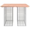 VidaXL Table de jardin Gabion Design 100x102x72 cm Bois massif Douglas 834369