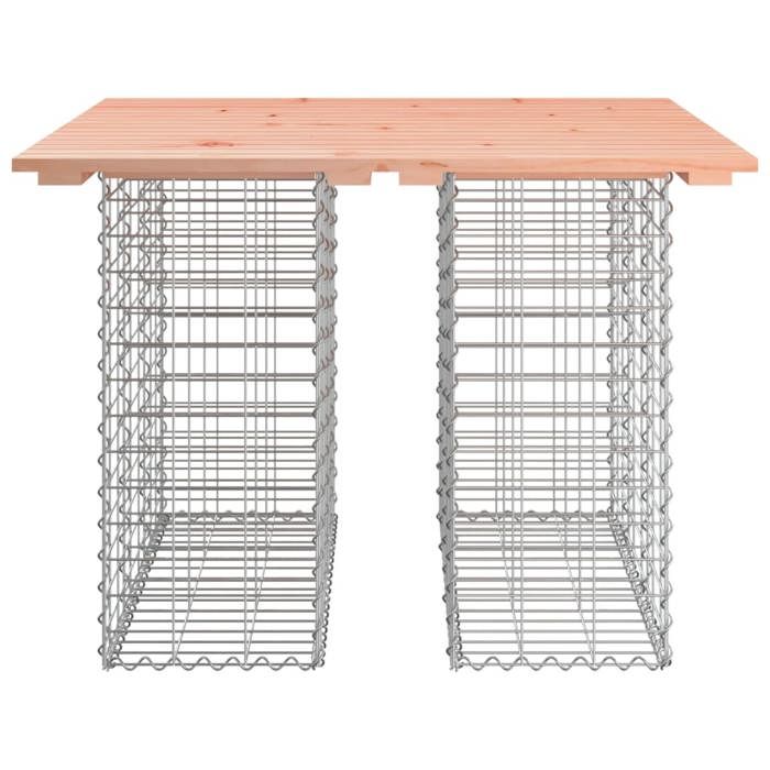 VidaXL Table de jardin Gabion Design 100x102x72 cm Bois massif Douglas 834369