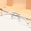 Rimless Diamond Cut Reading Glasses Ladies Fashion Luxury  Trendy Ultralight  Presbyopia Men Women Retro Vintage Glasses