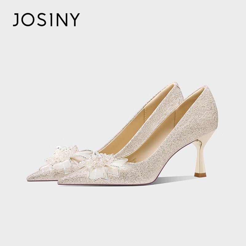 Zhuoshini Elegant Pointed Toe Stiletto Heels 38
