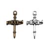 Hollow Cross Charms Multi Color Alloy Pendants For Gothic Christian Jewelry Accessories