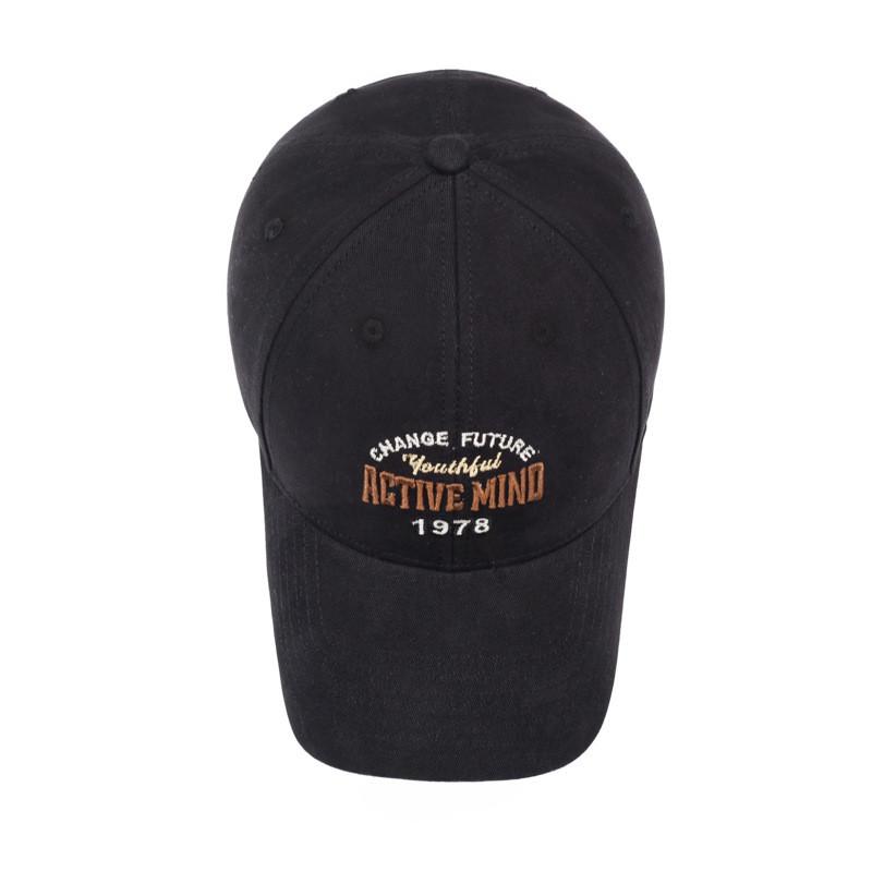 Classic Baseball Cap With Embroidered Letters For Outdoor Sun Protection