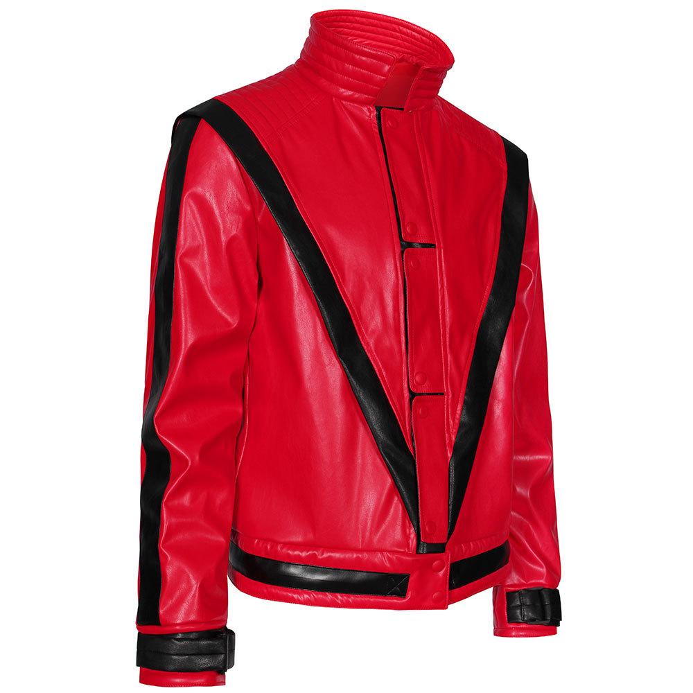 Michael Jackson cosplay rød Thriller jakke cosplay cosplay cosplay kostume Halloween scene kostume