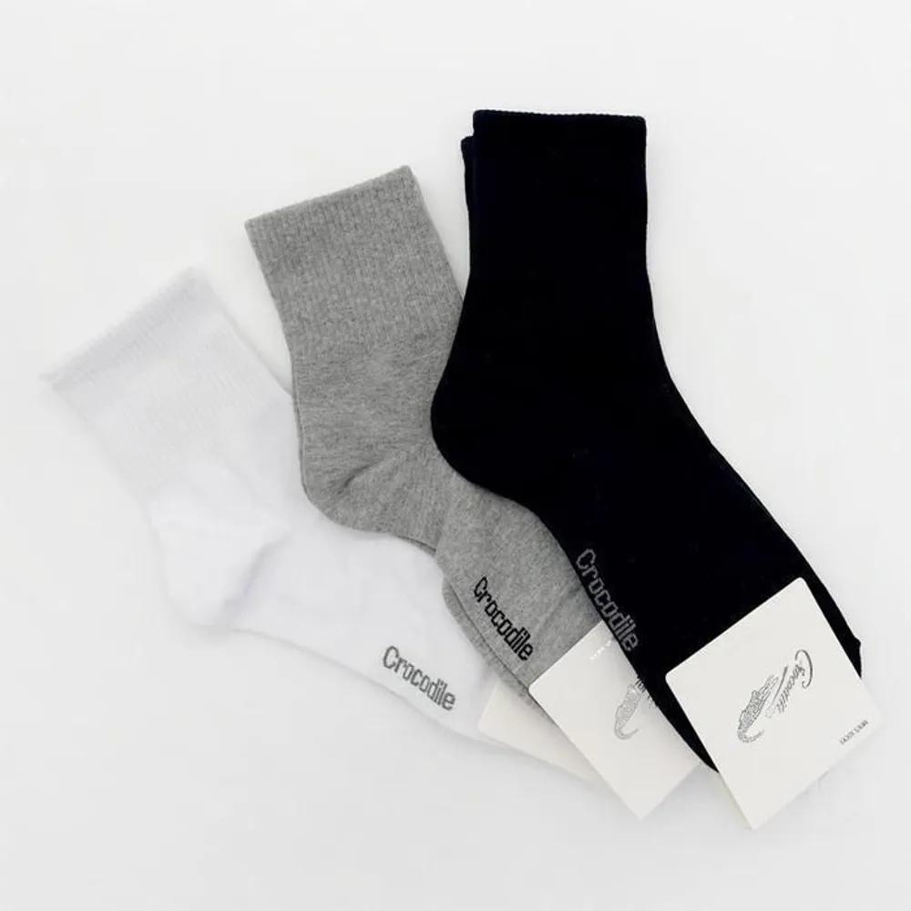 Men s Elastic Crocodile Mid-calf Socks 5-Pair Pack ELY-9004 (19048242) Single Color Black, 5 Pairs - Free