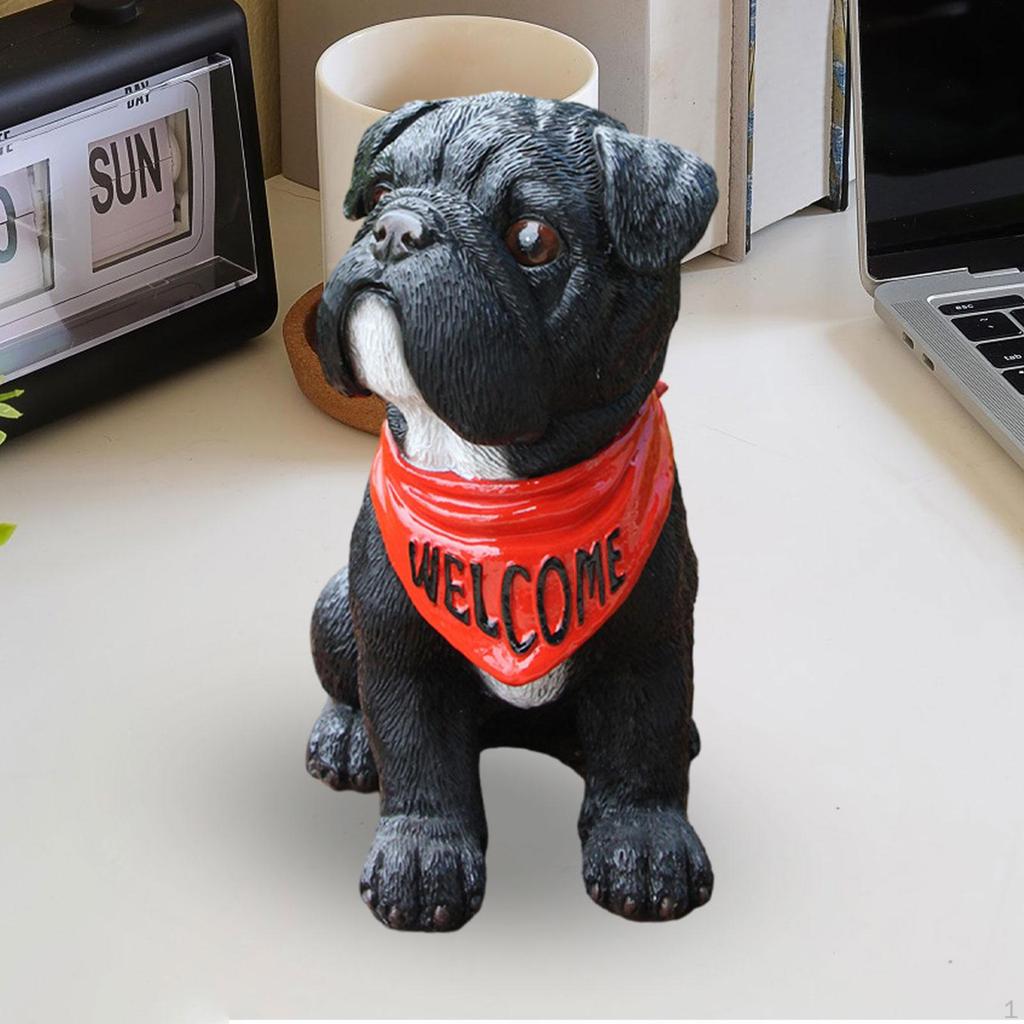 Animal Statue Dog Sculpture Desktop Figurines Collection Ornament for House Cabinets