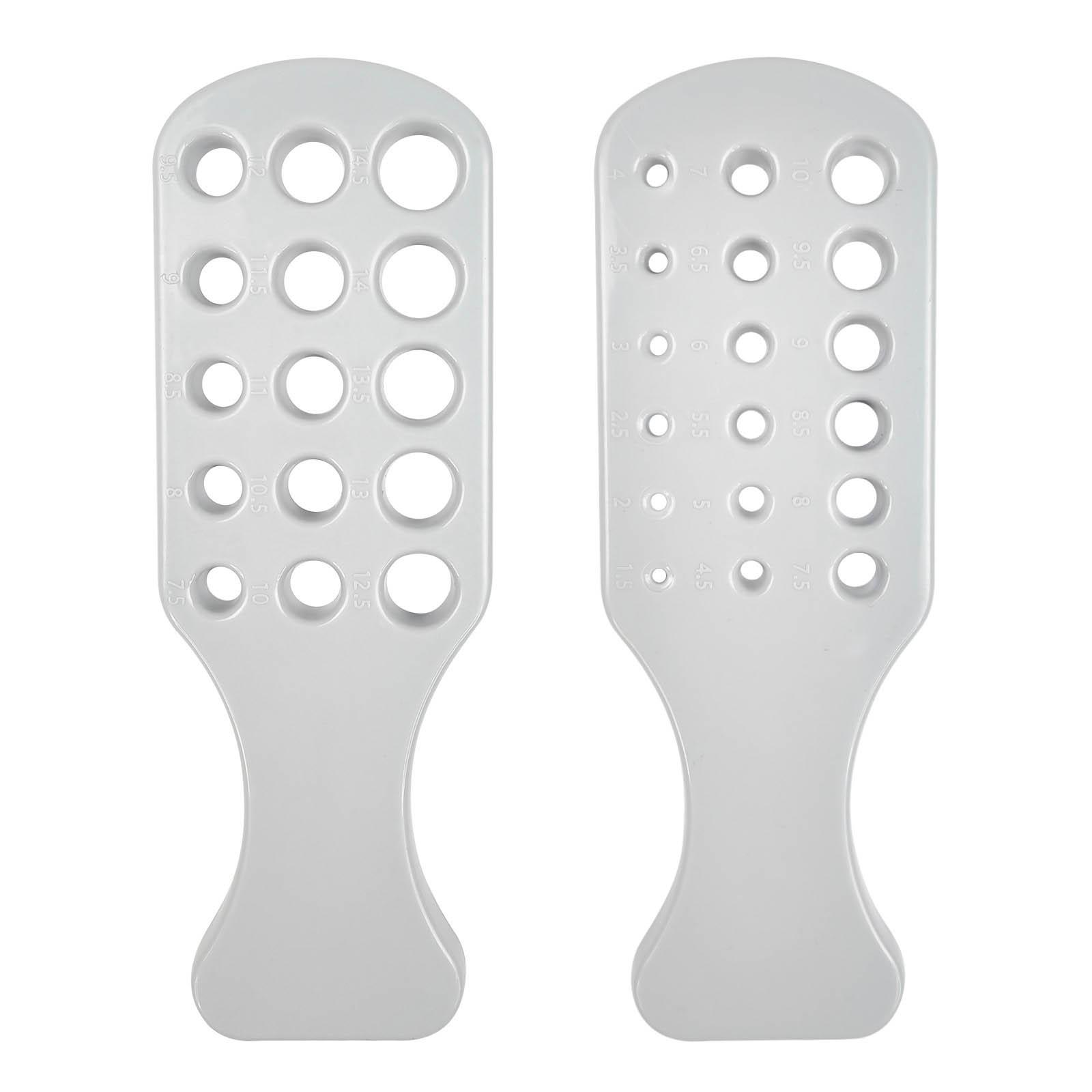 

2 шт. Пластиковая волочильная доска для проволоки Волочильная доска с круглыми отверстиями Металлическая волочильная доска Ювелирный инструмент Декорации Аксессуары