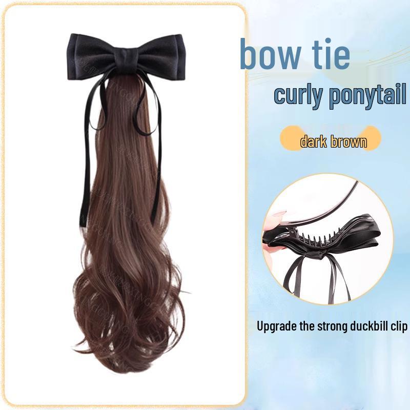 

Silk Bow Braid Wig for Women - Volumizing Hair Clip for All Seasons