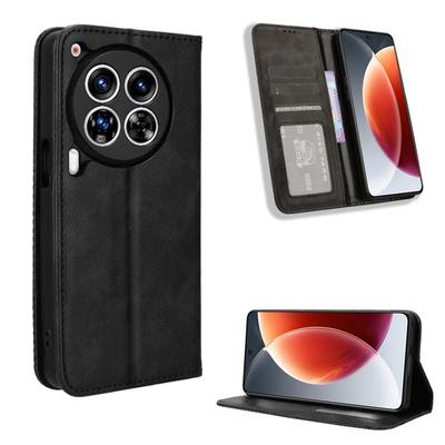 Flip Cases For Tecno Camon 30 Premier 5G Leather Case [Flip Vintage Leather] Shockproof Durable Retro Phone Case