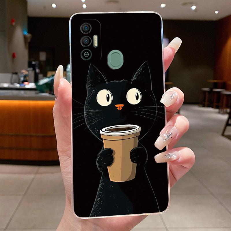 For Tecno Spark 7 Case Luxury Dragon Cute Cool Boys Girls Transparent Silicone Phone Cover For Tecno Spark 7 Pro 7T Etui Funda