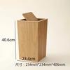 Large Capacity Wooden Trash Can Square Storage Bucket Large Wastebasket Waste Bins Garbage Can Trash Bin Garbage Bin Waste Cans