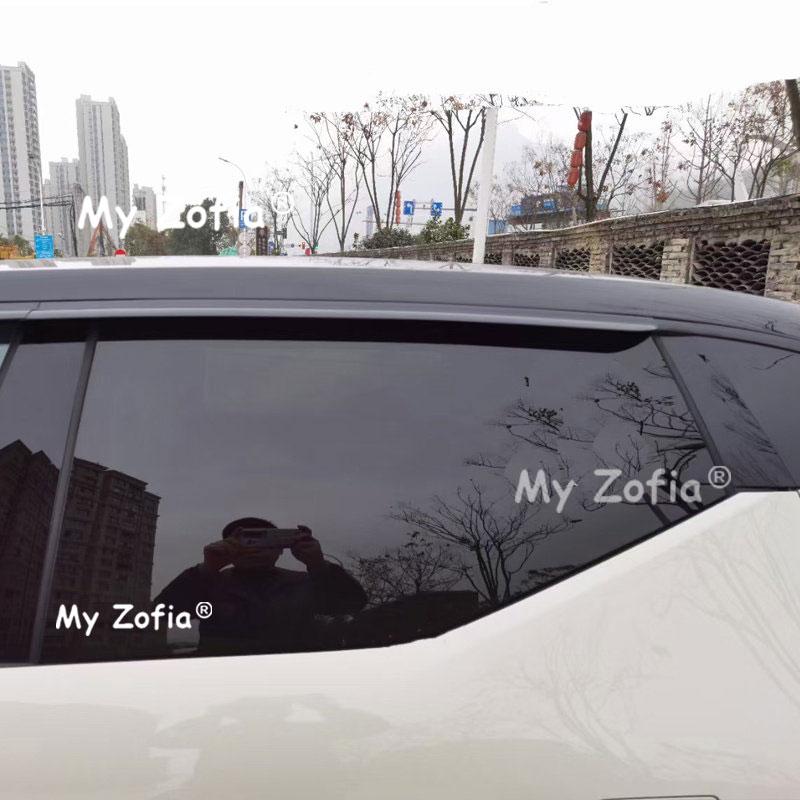 For Zeekr X 2026 2027 Window Rain Guards Car Side Door Anti-Rain Deflectors Matte Black Smoke Weatherproof Shield Accessories