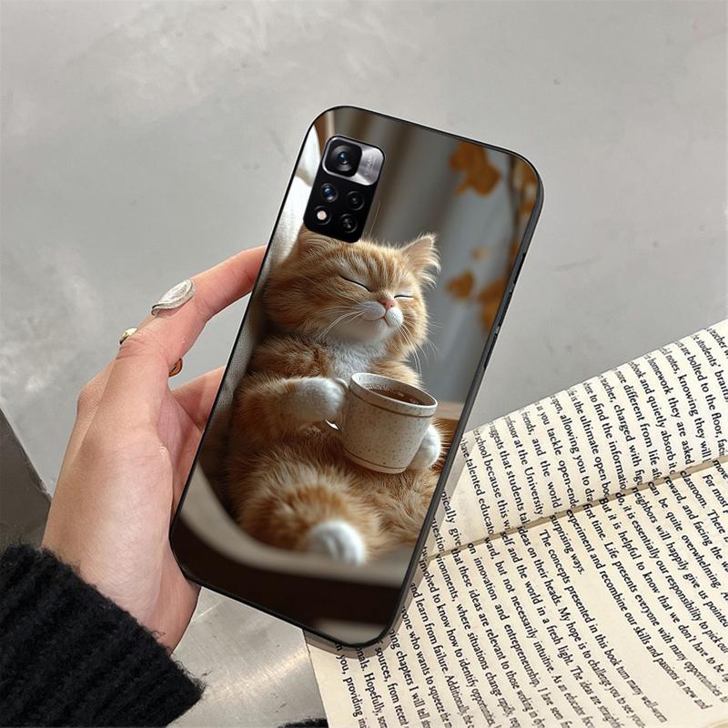 Cute Cat Phone Case For Xiaomi Redmi Note 13 12 Pro 11S 11 10 Pro 10S 12S Redmi 13 14C 10 13C