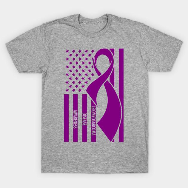 Unisex Fashion TShirt Leiomyosarcoma Awareness Shirt Leiomyosarcoma Figh Print TShirt Plus Size S-5XL T-Shirt 100%Cotton Tops O Neck Short Sleeve Tees