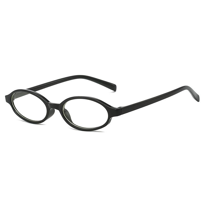 Women Anti-fatigue Reading Glasses Vintage Ins Oval Frame Presbyopia for Ladies Men Fashion Retro Transparent Plus Eyeglasses