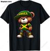 2024 New Rasta Reggae One Love Retro Vintage Sunset Jamaica Vacation Tshirt Womens Round Neck Short Sleeved Top