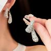 Zircon Imitation Pearl Lace Stud Earrings Women French Light Luxury Fashion New Earring Advanced Versatile Jewelry Wholesale K0