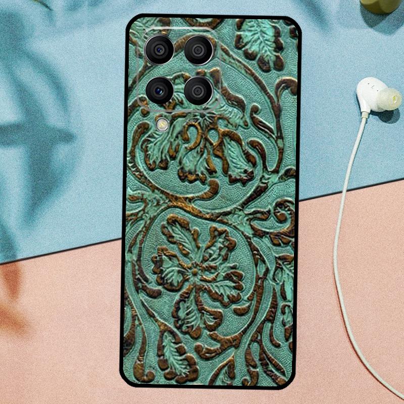 

Brown Tooled Leather Pattern For Samsung Galaxy M14 M34 M54 M20 M06 M16 M12 M13 M15 M35 M55 M33 M53 M21 M31 M32 M52 Case Samsung M20