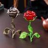 Romance Copper Flower Designs Fragrances Lamp For Creating Atmospheres In Bedroom Or Dining Space