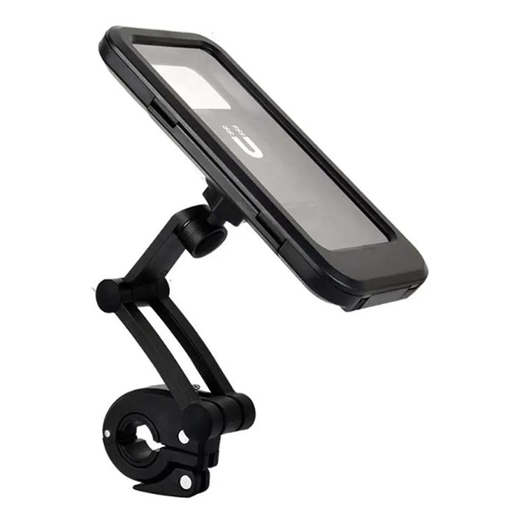 Adjustable Motorcycle Phone Mount Waterproof Bike Phone Holder 360 Rotation Bicycle Handlebar Mobile Phone Holder Manual clip
