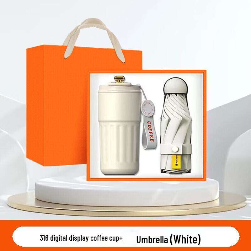 Portable 316 Stainless Steel Digital Coffee Mug Gift Set