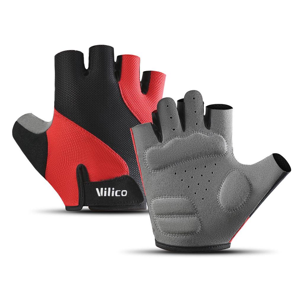 Breathable Anti-Slip Half-Finger Cycling & Running Gloves - Shock Absorbing Summer Sport Gear
