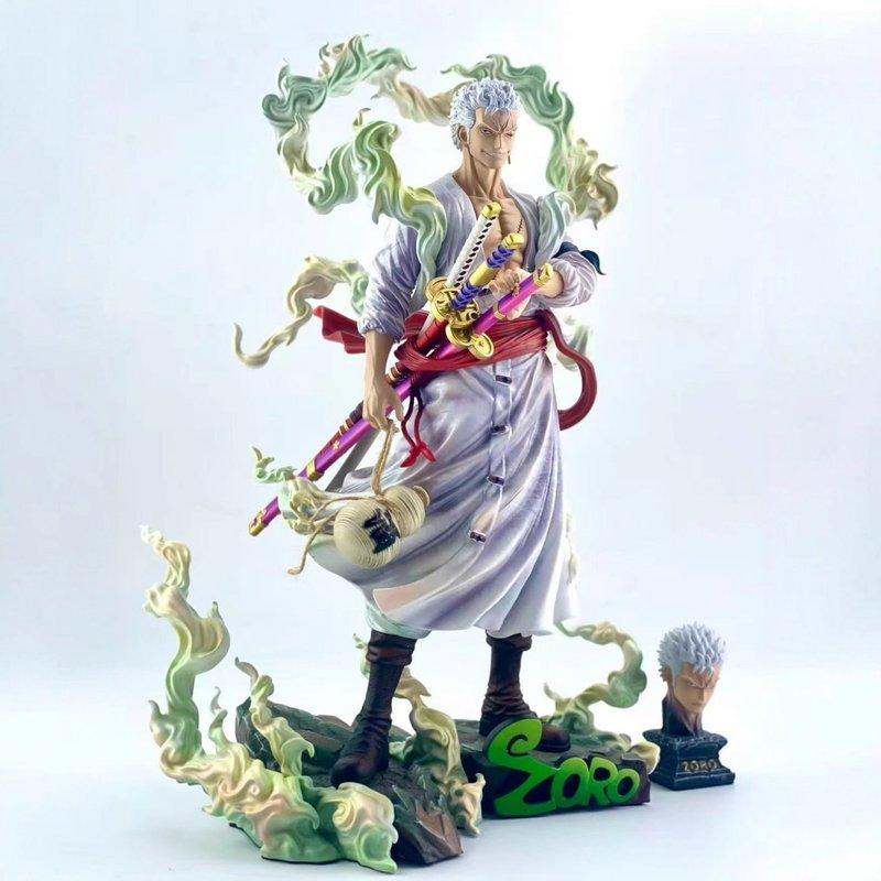 One Piece Anime Figures Ornaments Statue Double Headed Nika Zoro Sanji Model Limited Scene Statue Children Toy Gift Collectibles