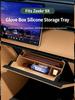 For ZEEKR 9X Passenger Glove Box Storage Box Compartment Silicone Waterproof Pressure Resistant Organizer Interior Accessories