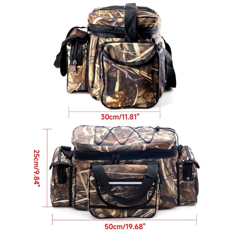 Large Capacity Fishing Bag Waterproof Multifunctional Lure Waist Pack Outdoor Shoulder Bag Fishing Tackle Bags Lure Bag