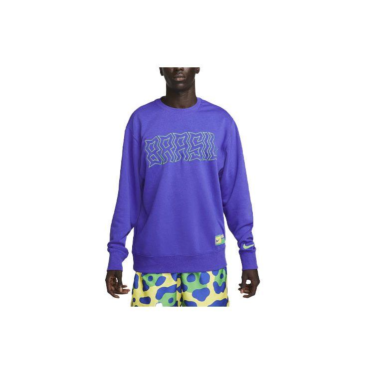 Nike Sweatshirts Men's Purple Crew Neck Moderate Regular DR9987-430