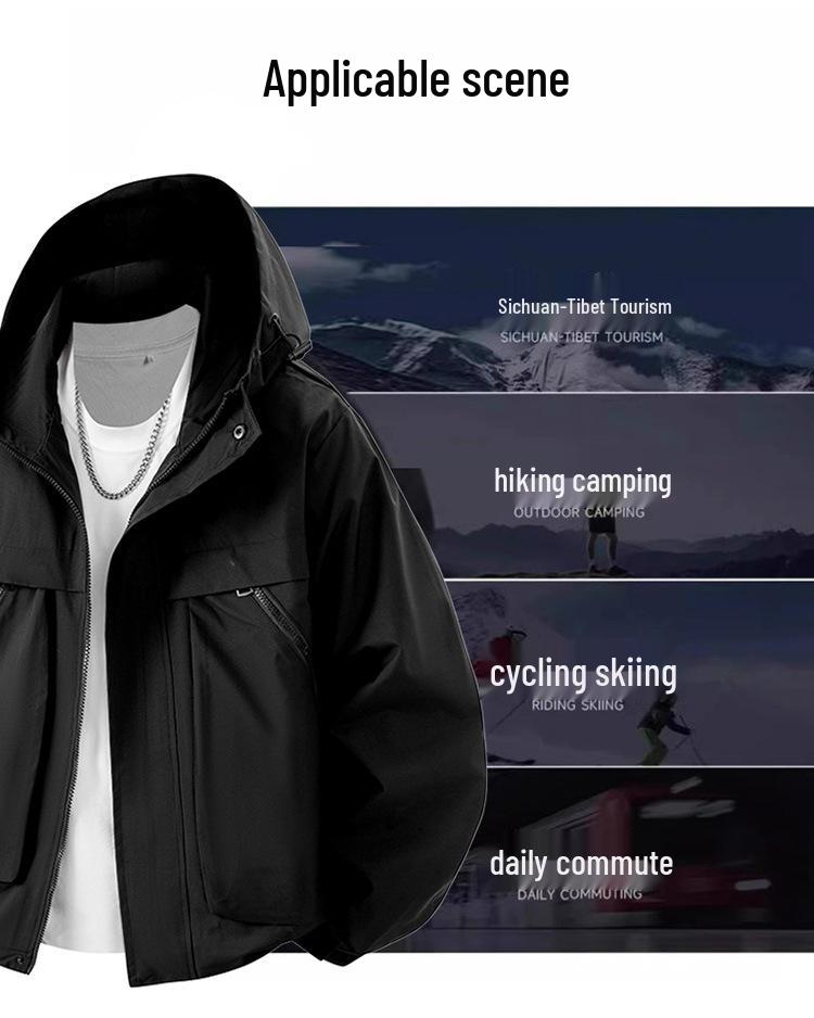 Trendy 3D Autumn Hooded Jacket, Casual Plus Size M-8XL, Versatile Fashion Style