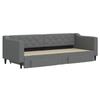 VidaXL Daybed with Trundle and Drawers Dark Grey 80x200 Cm Fabric 3197458