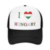 Summer Sun Hats I Love Hungary Baseball Cap Sun Adjustable Trucker Hat Unisex Unisex Fitted Retro Outdoor Sports Snapback Cap