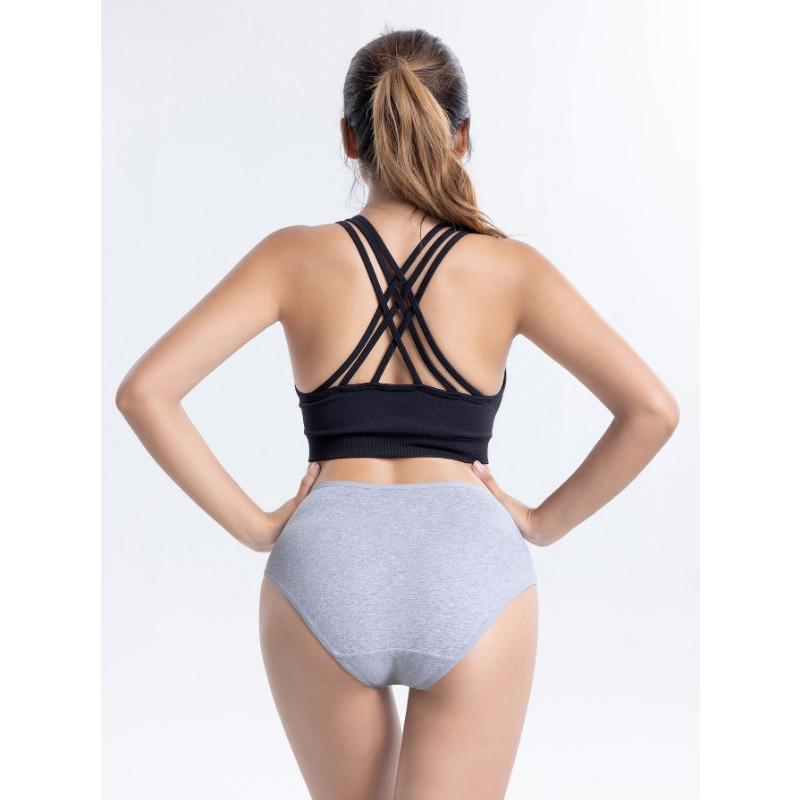 Women S High Waist Pure Cotton Solid Color Plus Size Underwear For Ladies