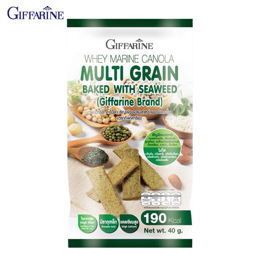 

Giffarine Whey Marine Canola Multi Grain, запеченная с морскими водорослями, содержащая различные зерна и протеины высшего качества, 40 г 41558 40 g