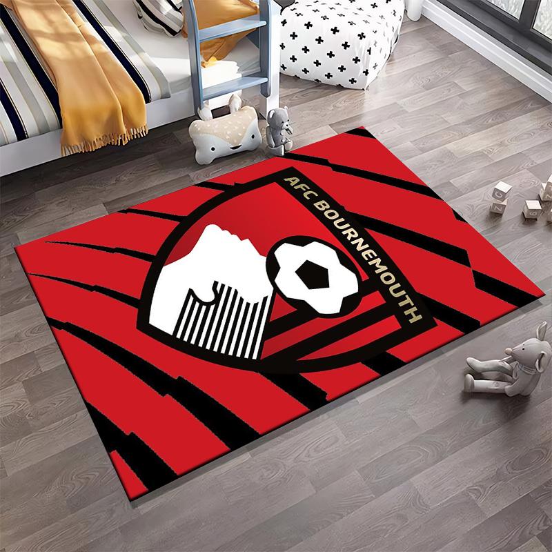 Football Club Badge Design Rug - Non-slip rug suitable for living room and bedroom sofas