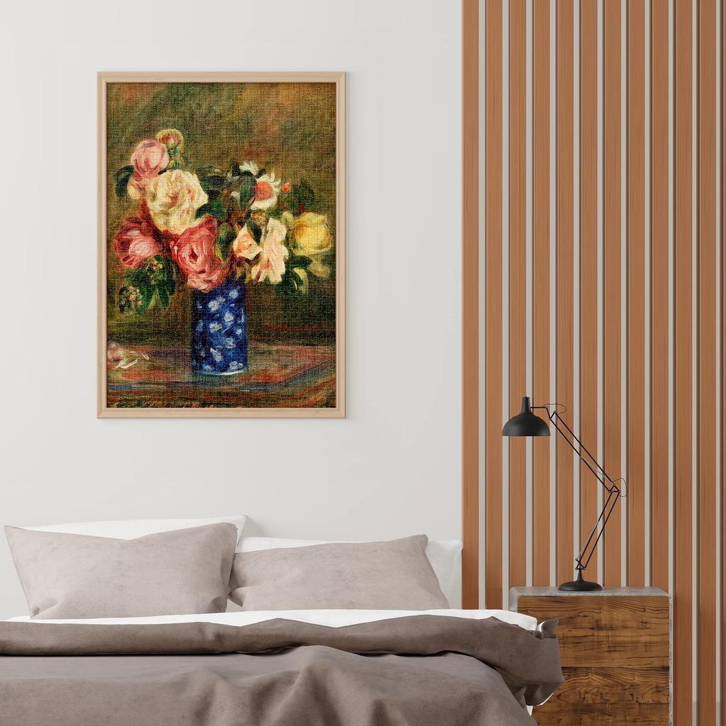 D-Toys 1000-piece jigsaw puzzle, 66909-RE11, Pierre-Auguste Renoir: Bouquet of Roses, 47 x 68 cm