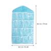 16 Grid Over Door Hanging Bag Clear Storage Organizer for Underwear Socks Bras Cosmetics Gadgets Jewelry Dust Damp Bacteria