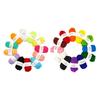 12 Colors Colorful Yarn Hand Knitting Yarn 4ply Crochet Yarn Multicolor Soft Yarn for Scarves Blanket Shawls Hat