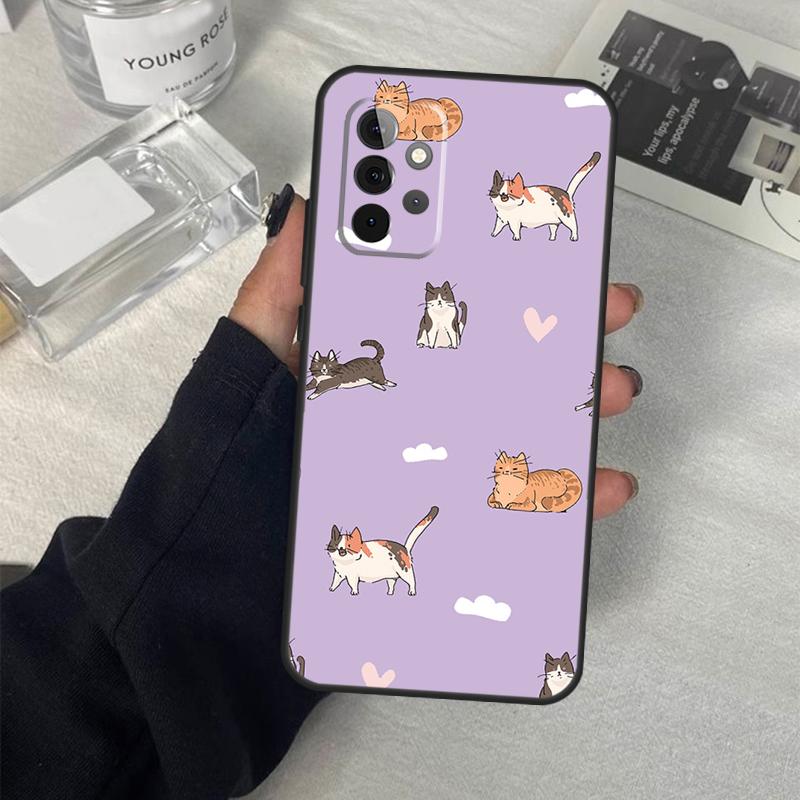 Lustige Katzen-Collage Hülle Für Samsung Galaxy A55 A35 A15 A52 A32 A12 A16 A26 A36 A56 A53 A33 A13 A14 A34 A54 A17