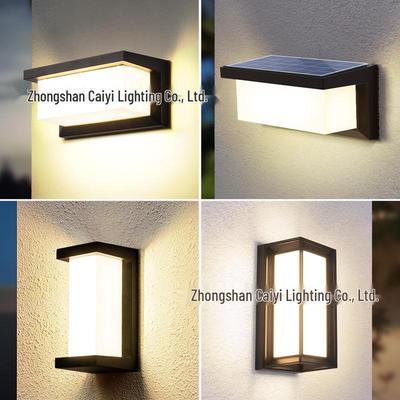 Solar-Powered Waterproof Outdoor Wall Lamp for Courtyards and Villas